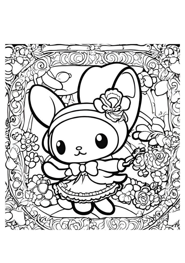 My Melody Coloring Pages