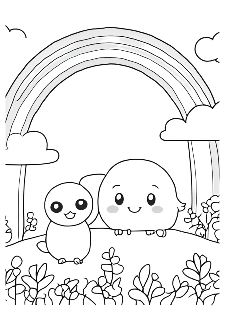 Rainbow Friends Coloring Pages