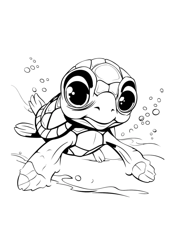 turtle coloring pages