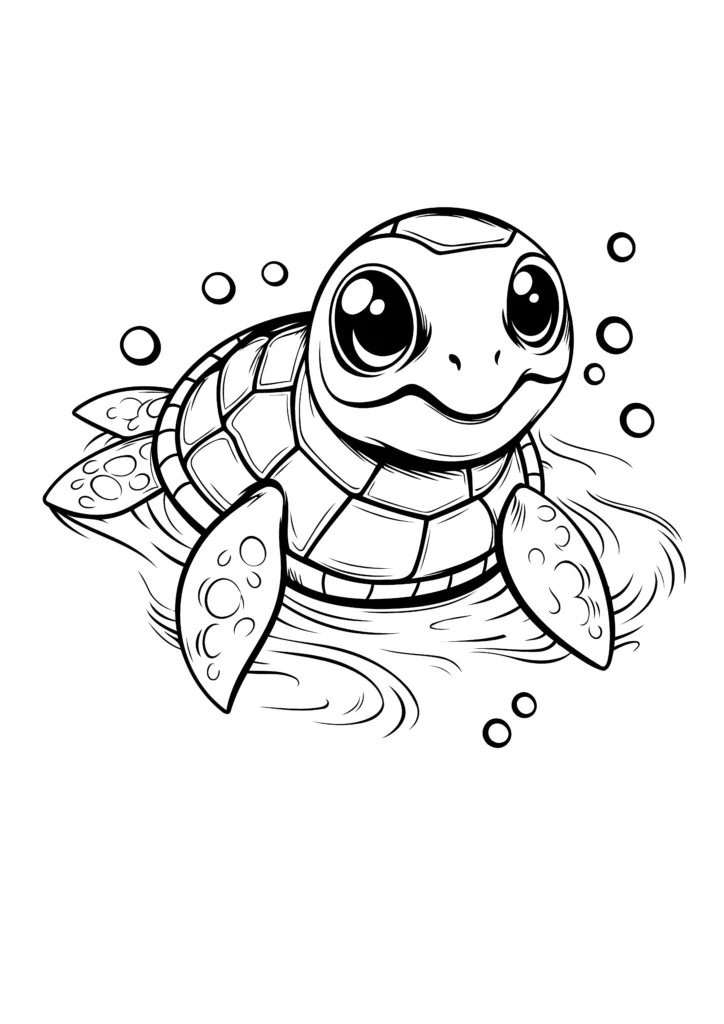  turtle coloring pages