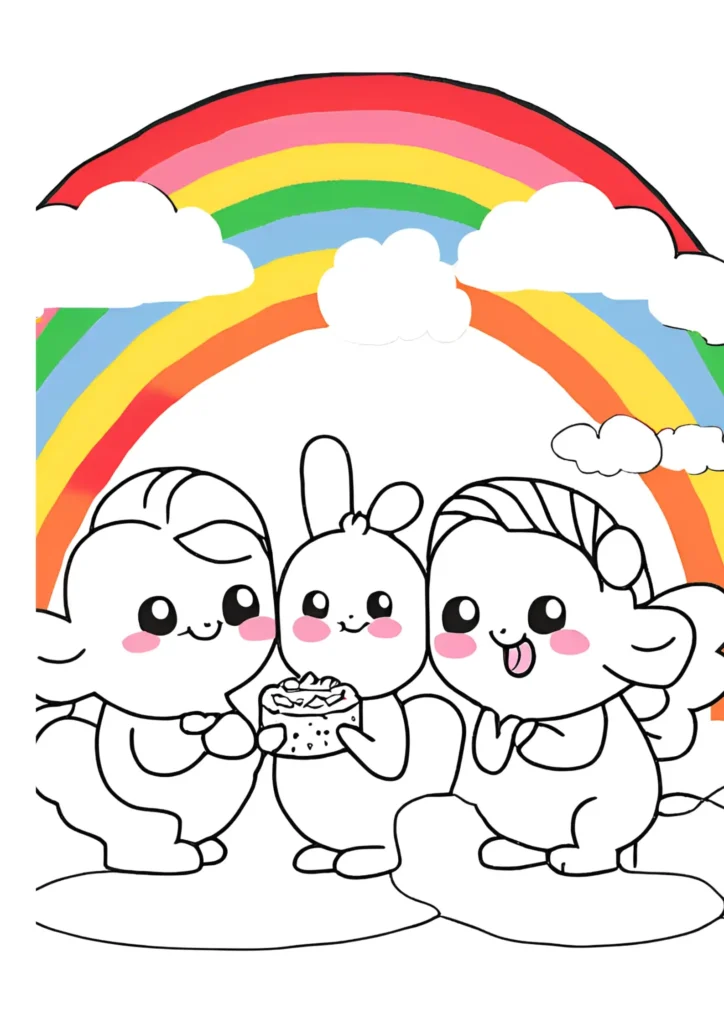 Rainbow Friends Coloring Pages