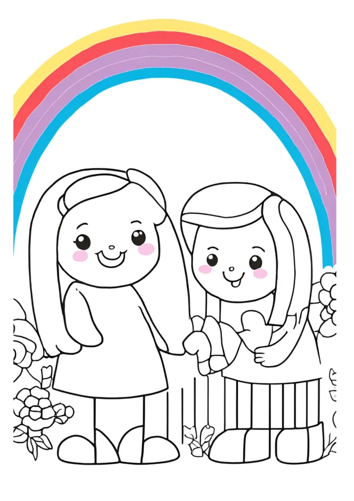 Rainbow Friends Coloring Pages