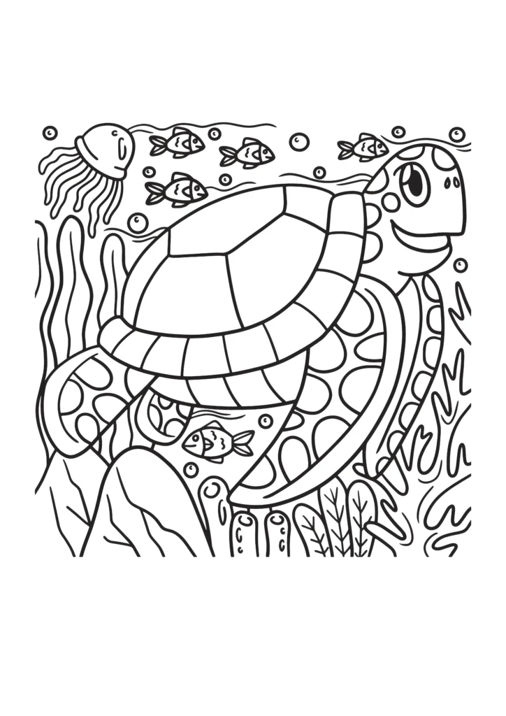  turtle coloring pages