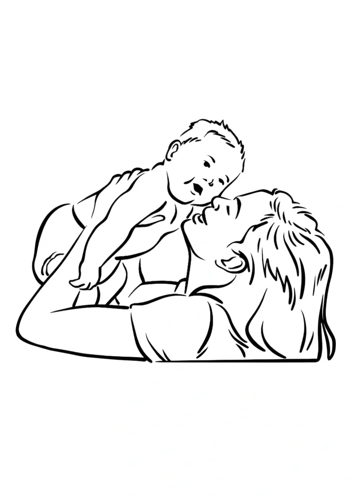 Baby Coloring Pages