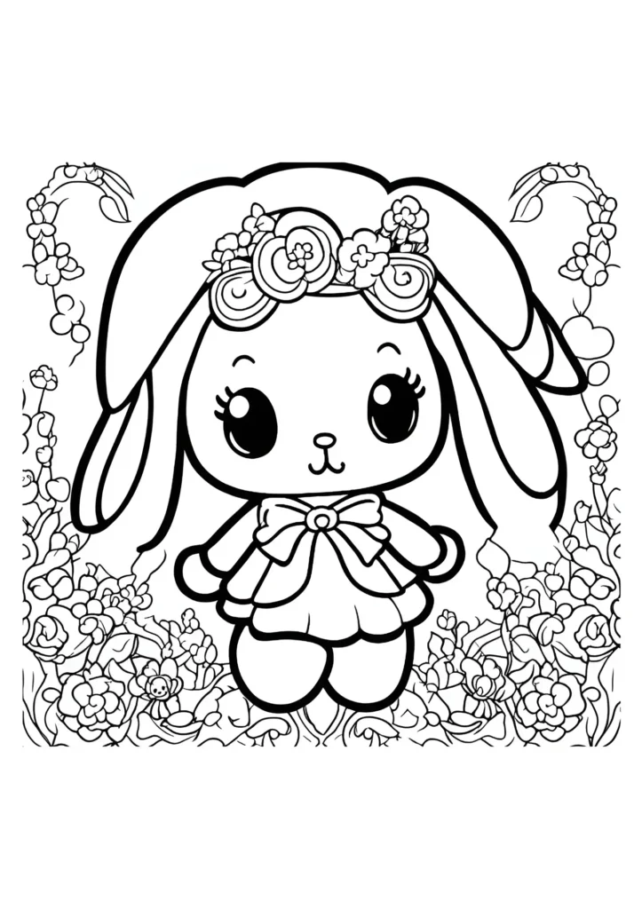 My Melody Coloring Pages