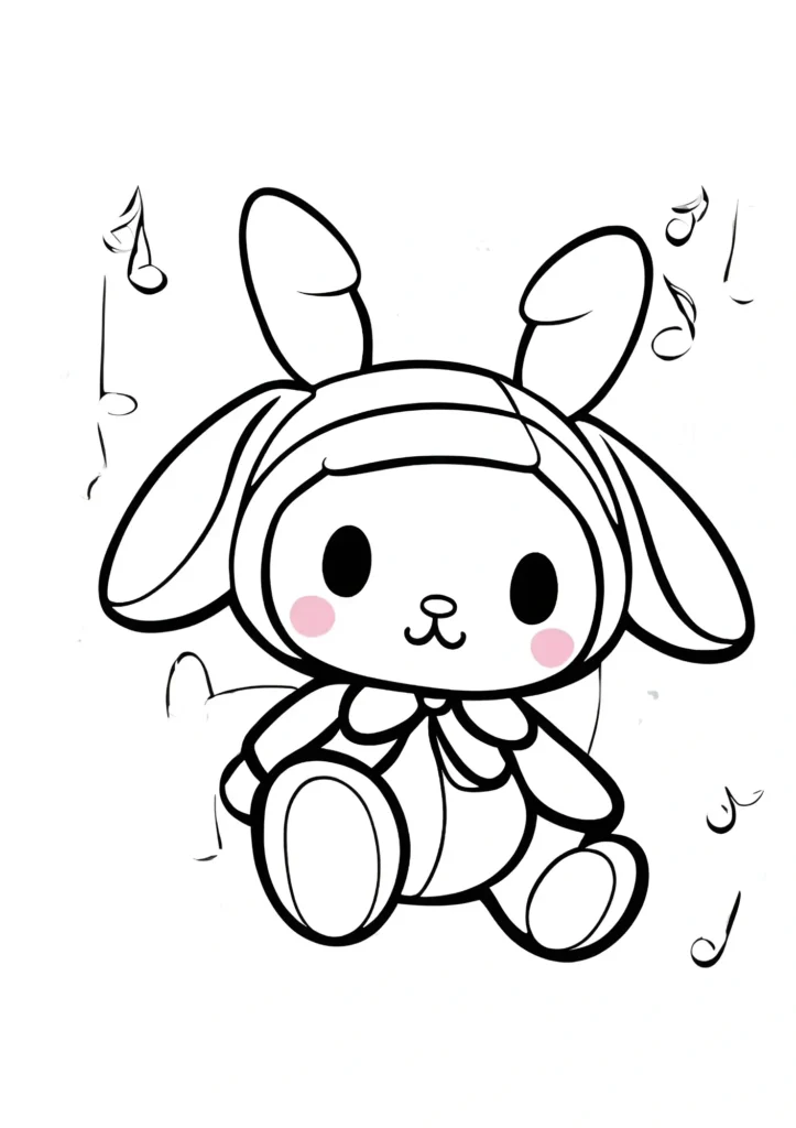 My Melody Coloring Pages