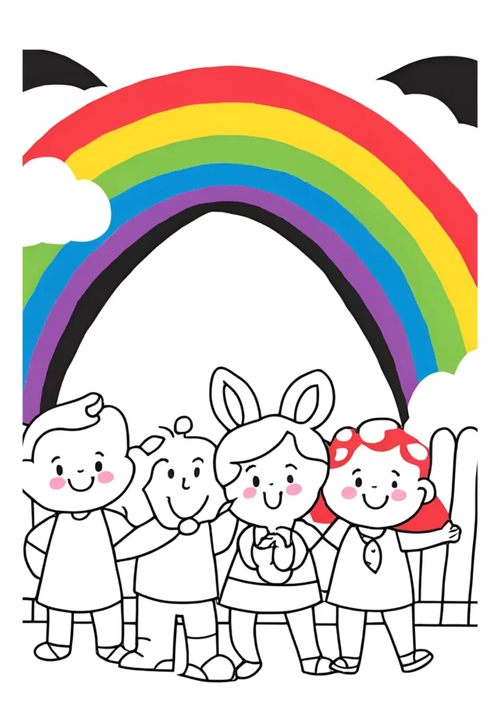 Rainbow Friends Coloring Pages