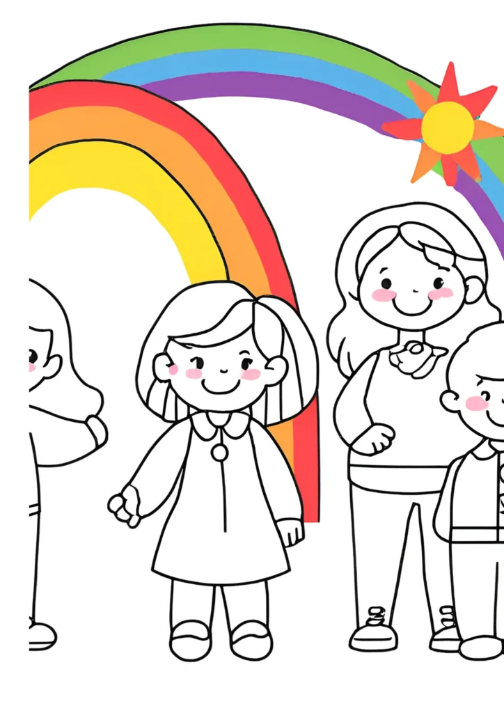 Rainbow Friends Coloring Page