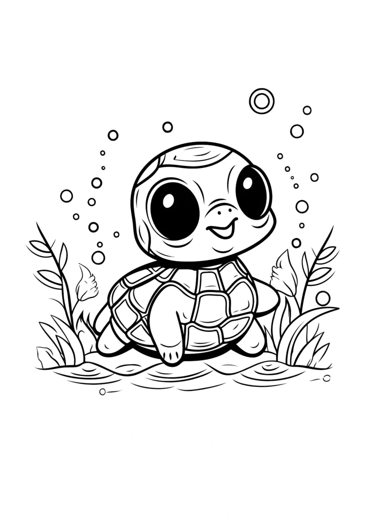  turtle coloring pages