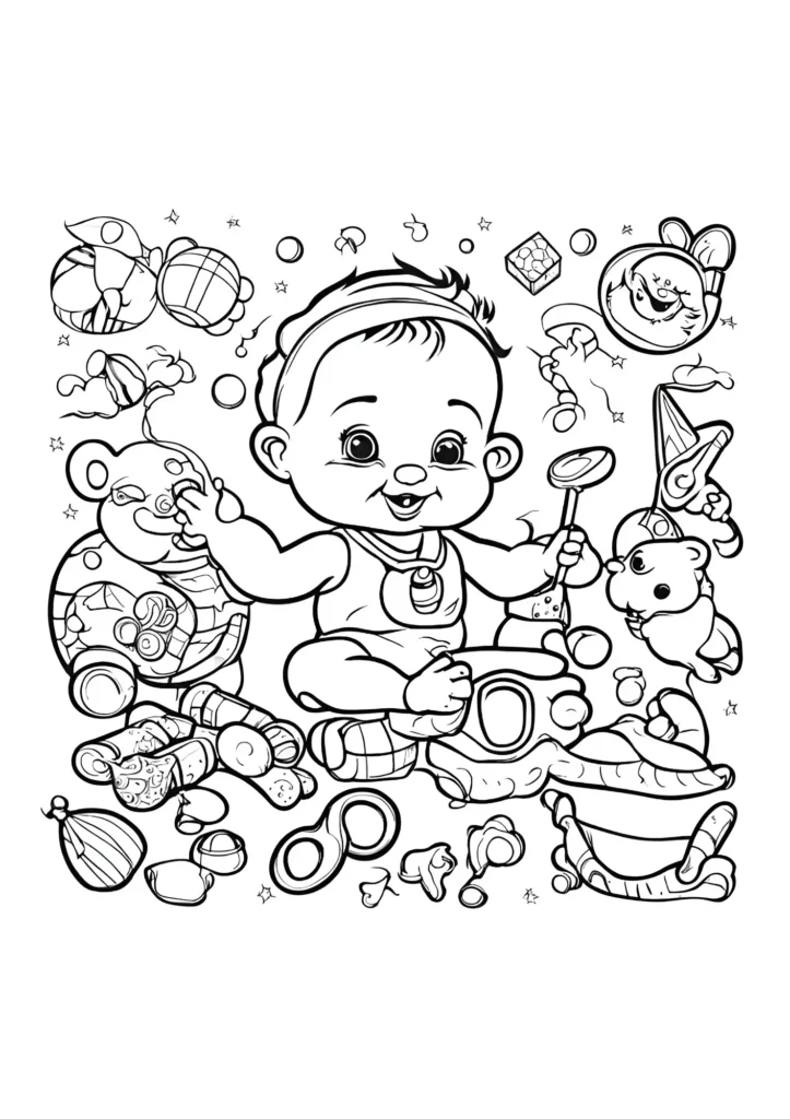 Baby Coloring Pages