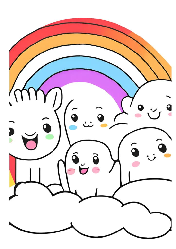 Rainbow Friends Coloring Pages