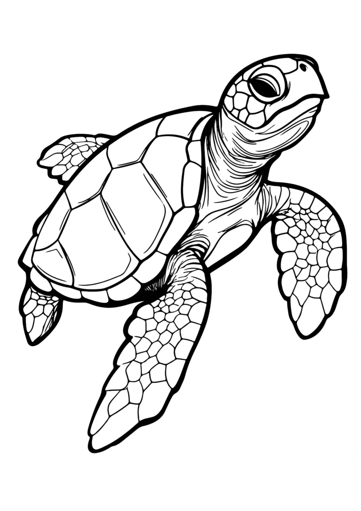  turtle coloring pages