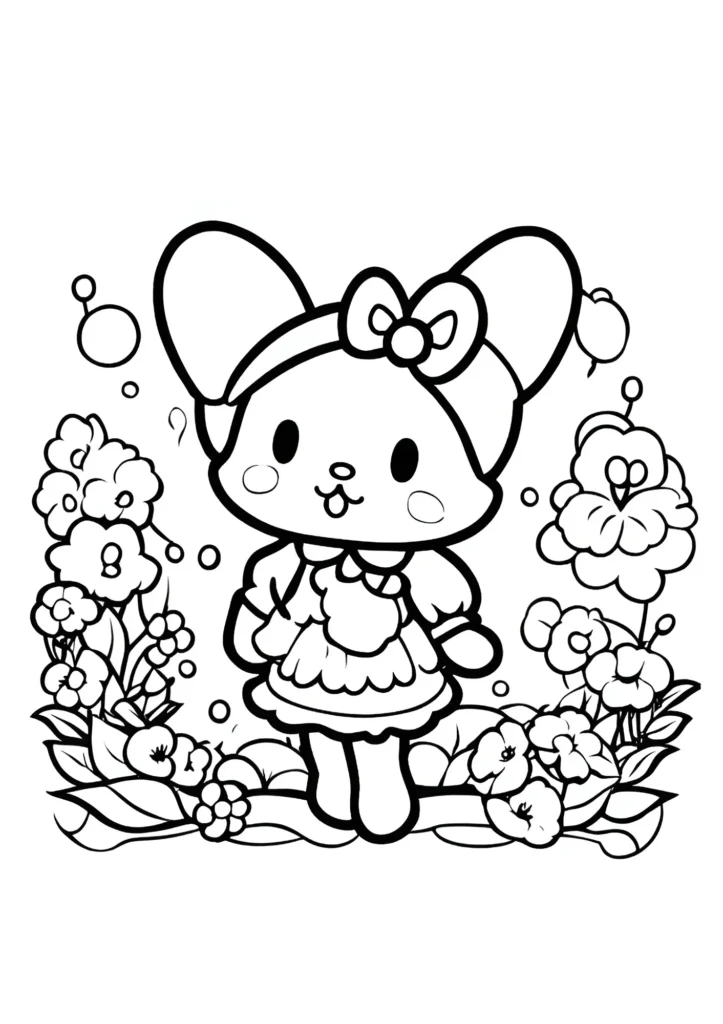 My Melody Coloring Pages