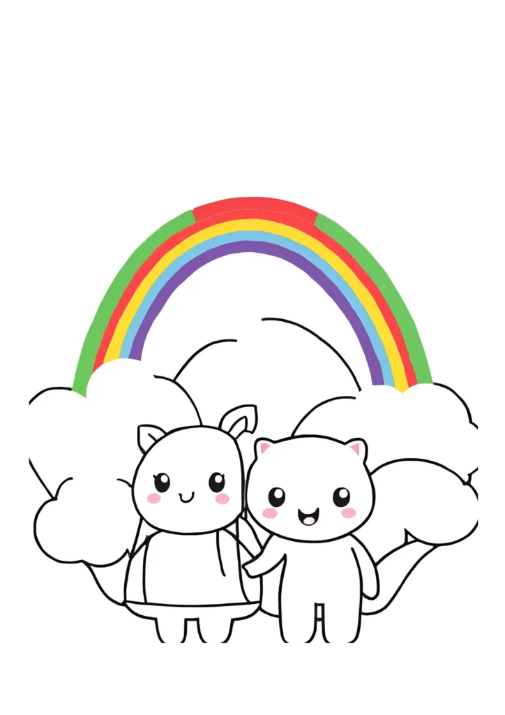 Rainbow Friends Coloring Page