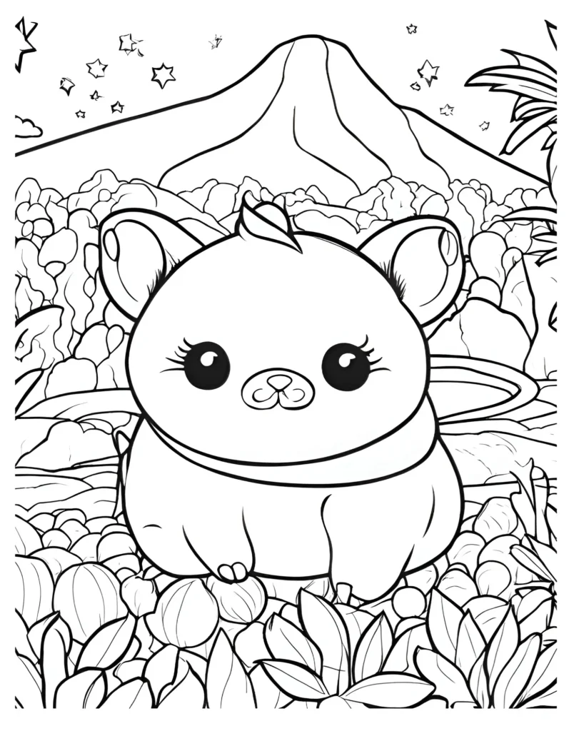 Squishmallow Coloring Page