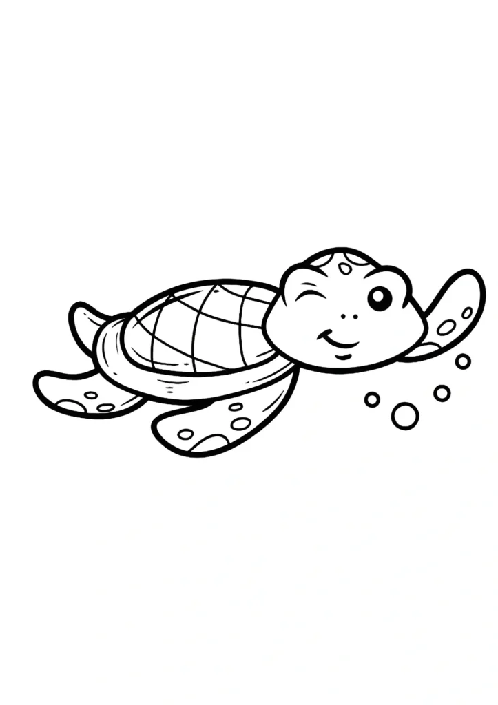  turtle coloring pages