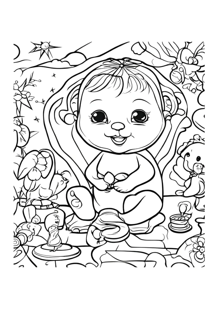 Baby Coloring Pages