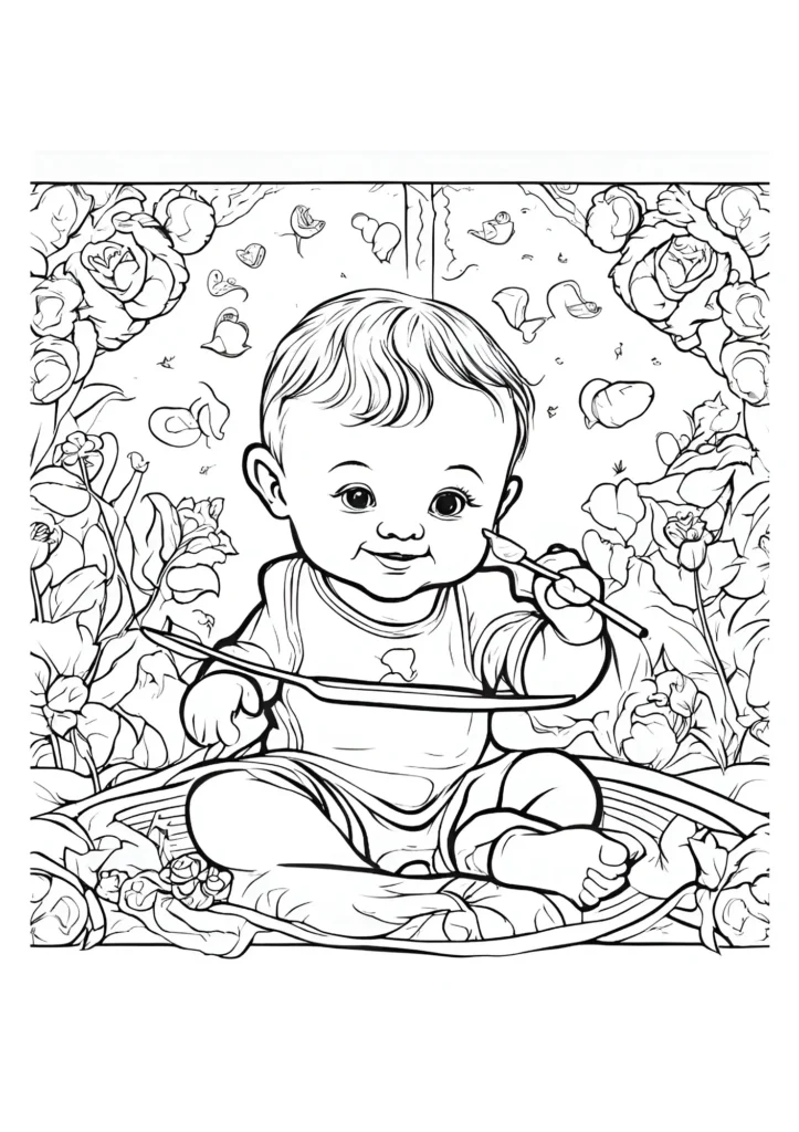 baby coloring pages