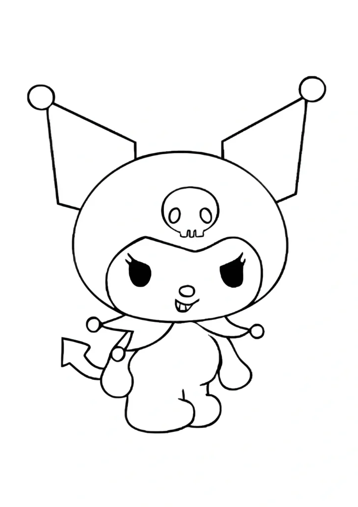 Kuromi Coloring Pages