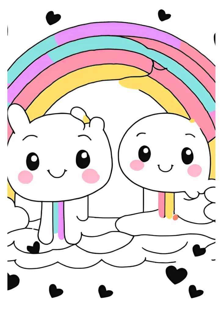 Rainbow Friends Coloring Page