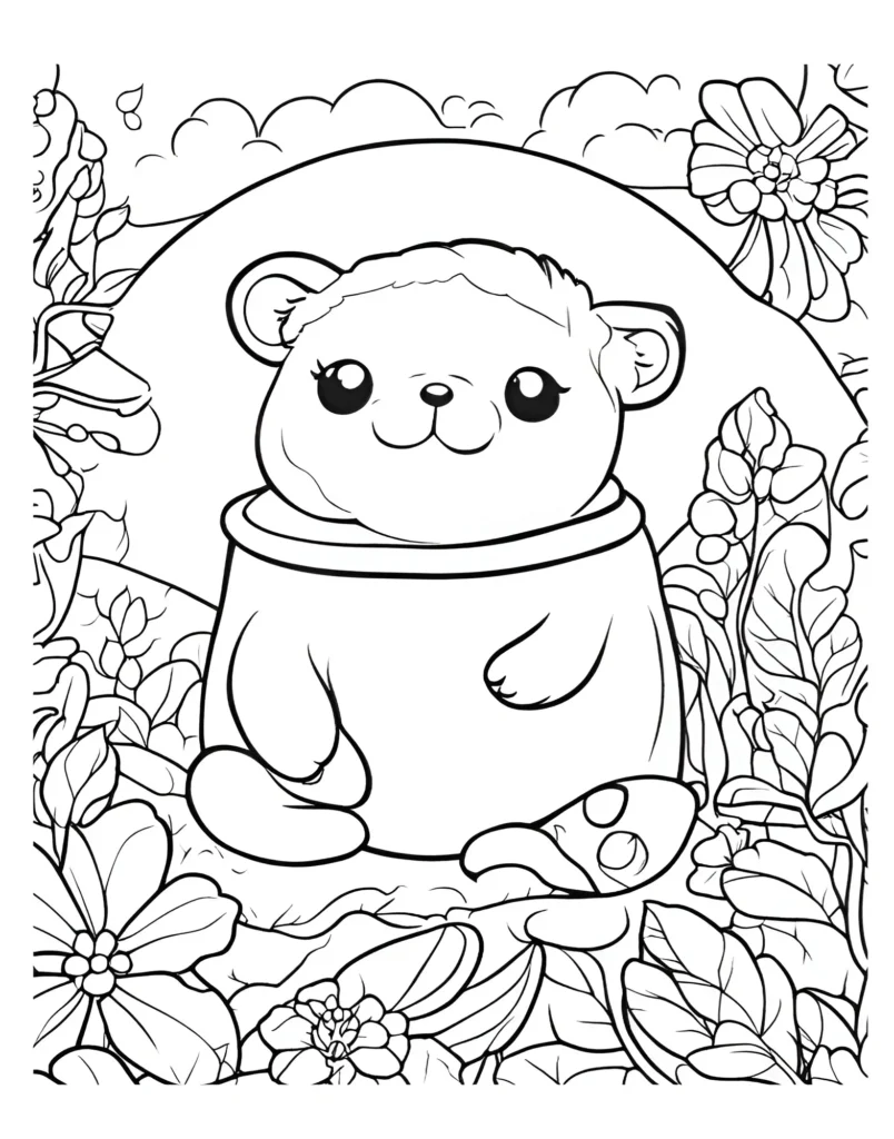 Squishmallow Coloring Page