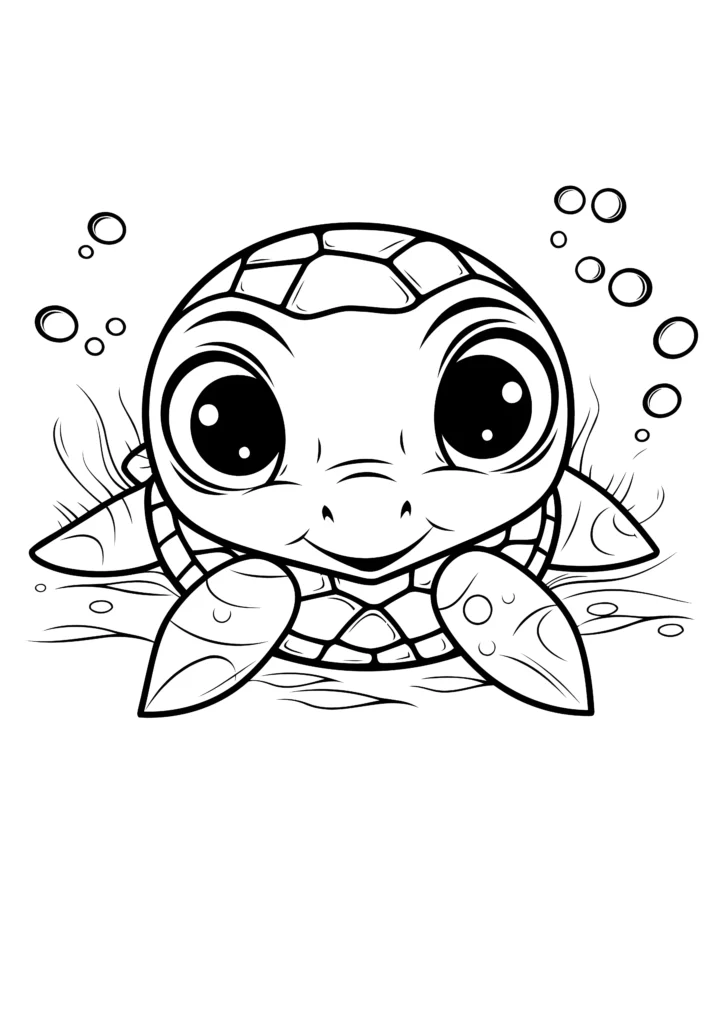  turtle coloring pages