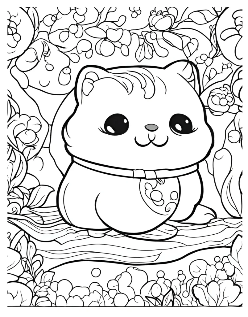 Squishmallow Coloring Page