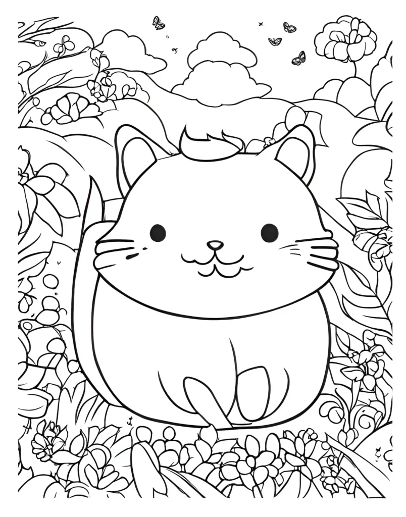 Squishmallow Coloring Page