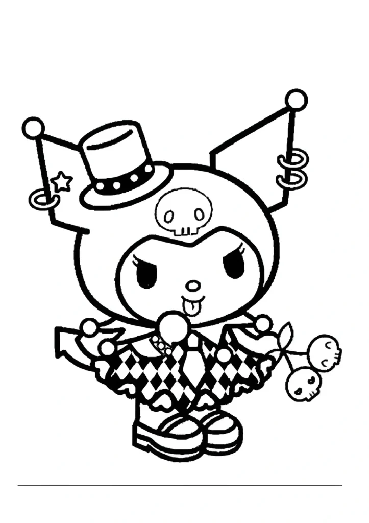  Kuromi Coloring Pages