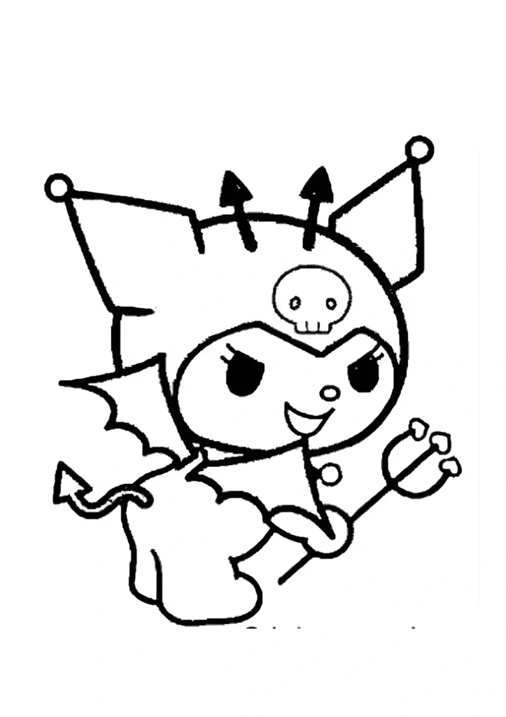  Kuromi Coloring Pages