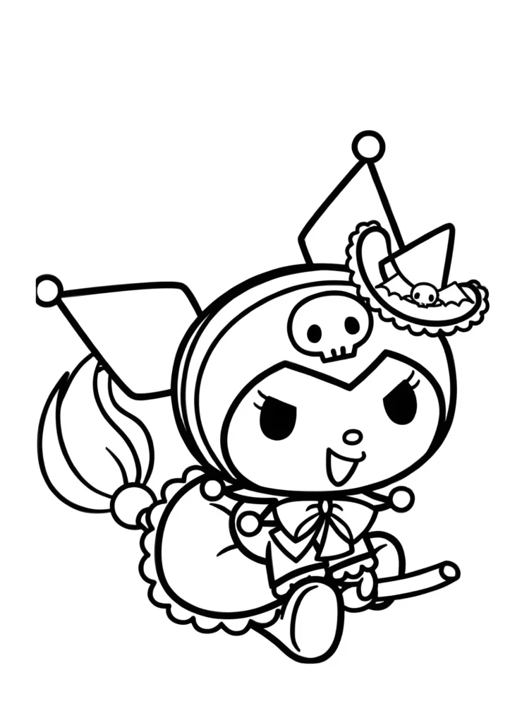  Kuromi Coloring Pages