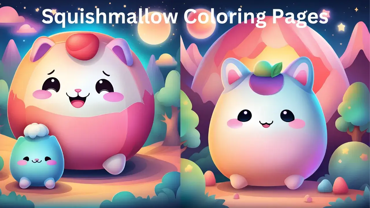 Squishmallow Coloring Pages