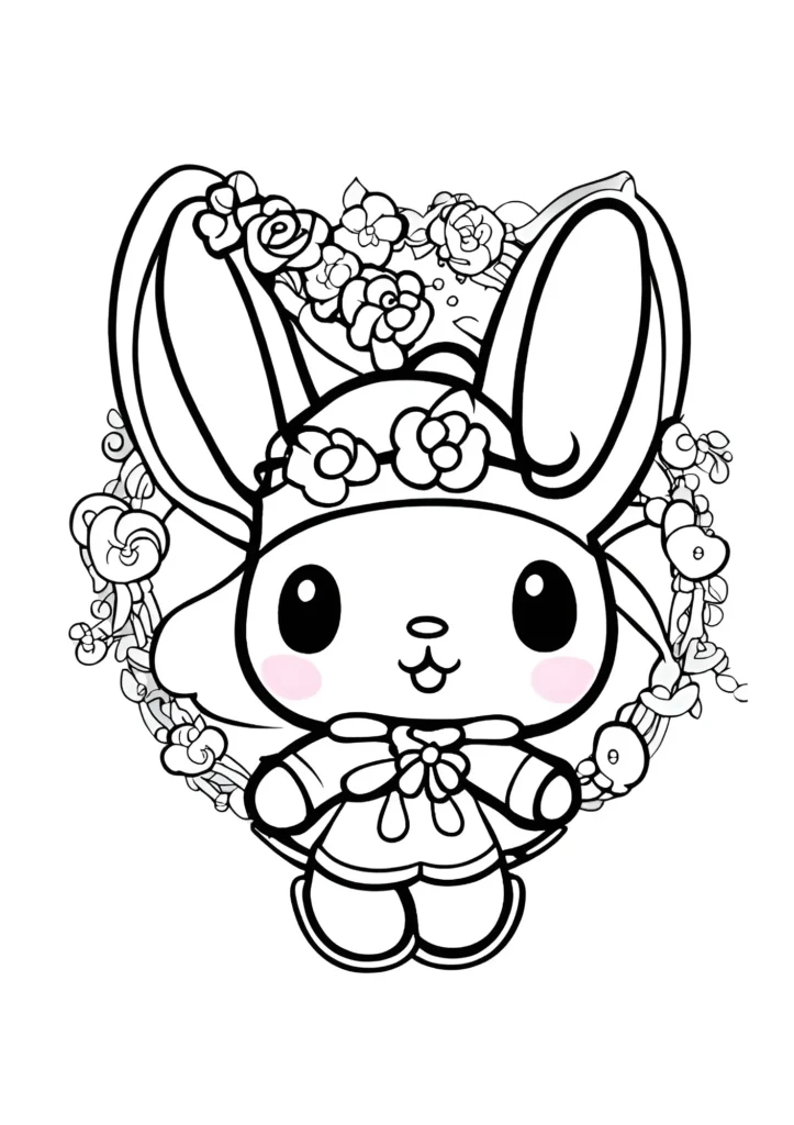 My Melody Coloring Pages