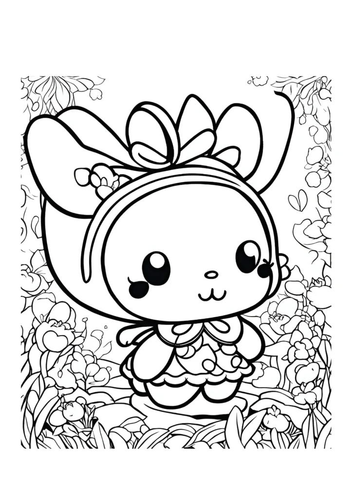 My Melody Coloring Pages