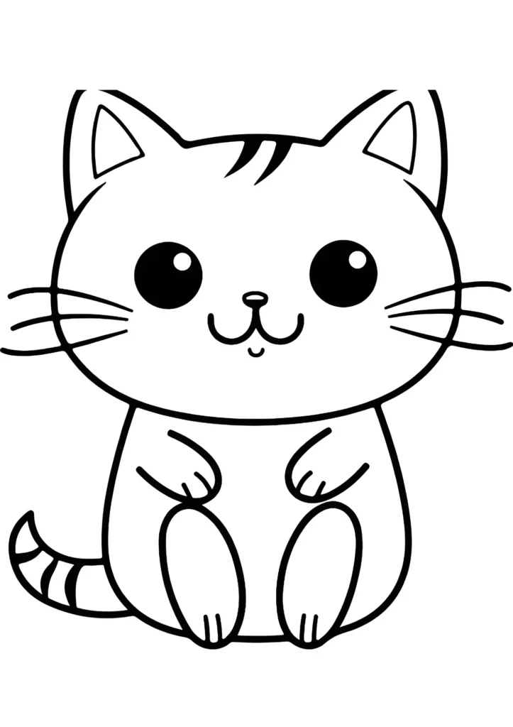 kitten coloring page