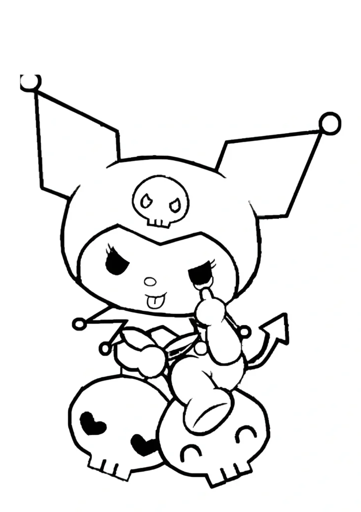  Kuromi Coloring Pages