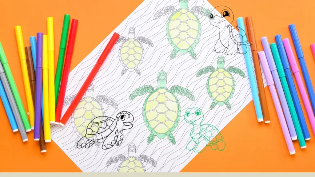 turtle coloring pages