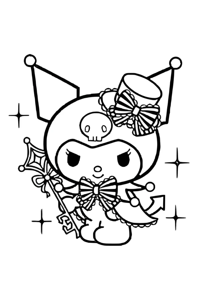  Kuromi Coloring Pages