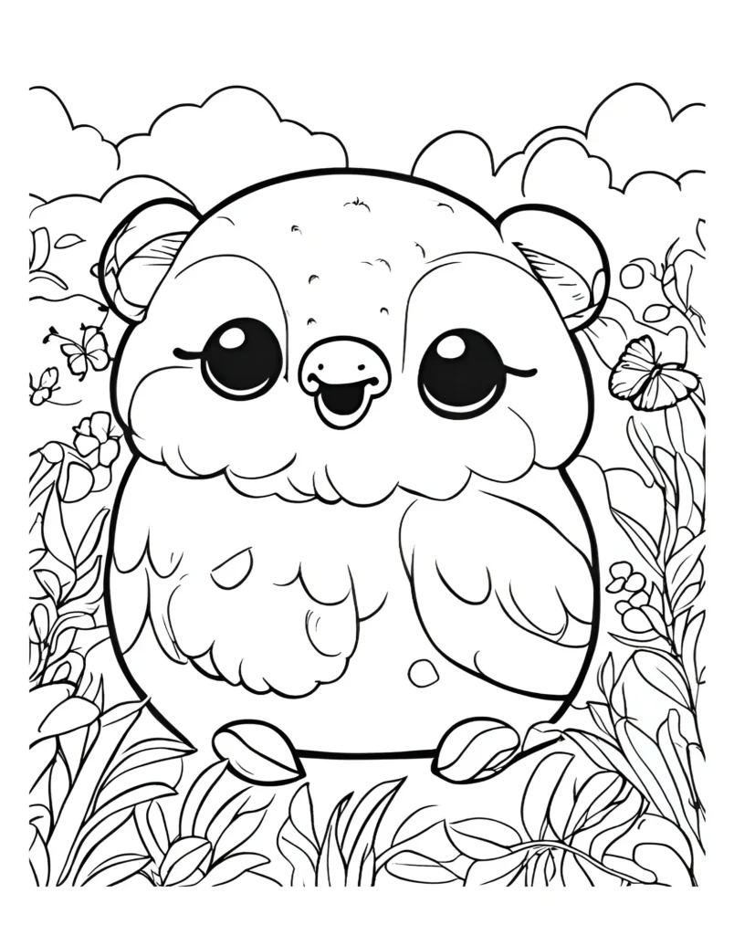 Squishmallow Coloring Page