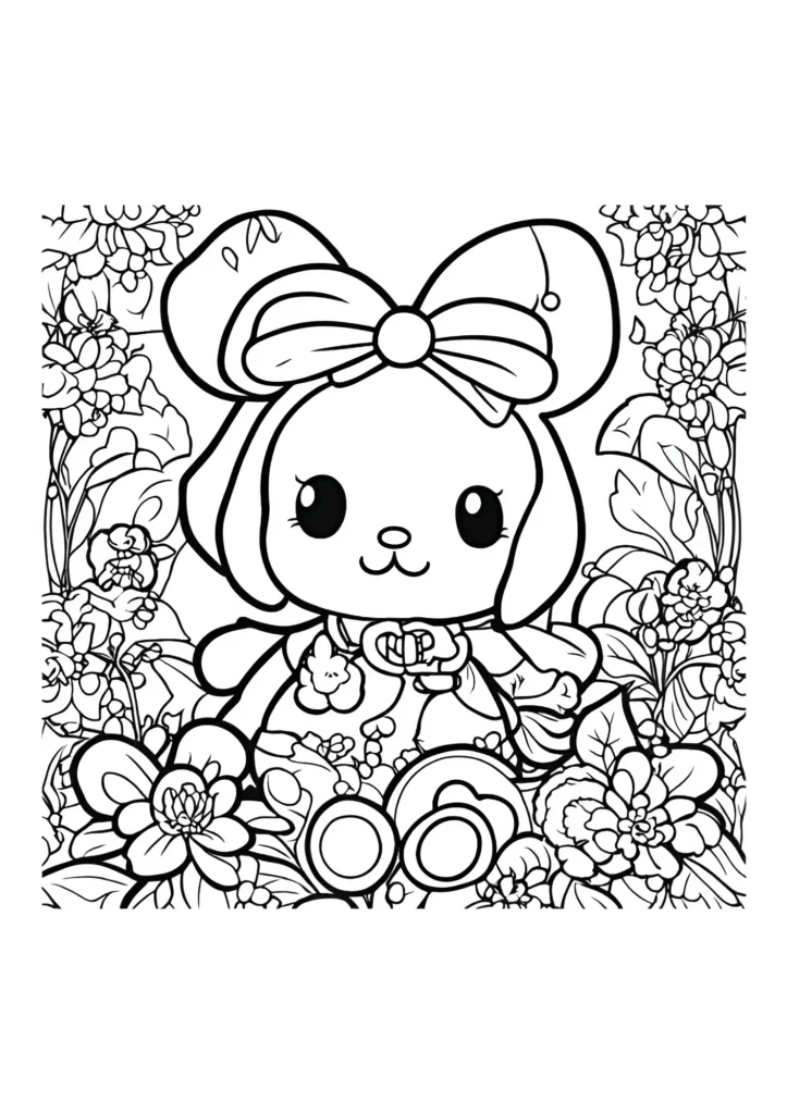 My Melody Coloring Pages