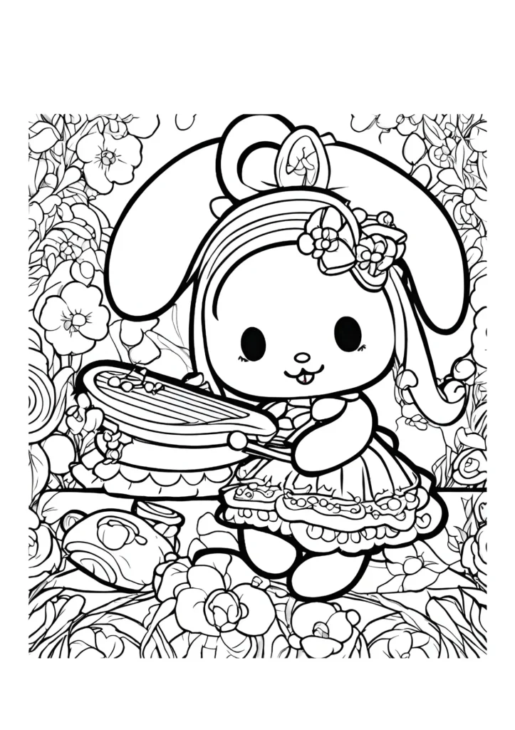 My Melody Coloring Pages