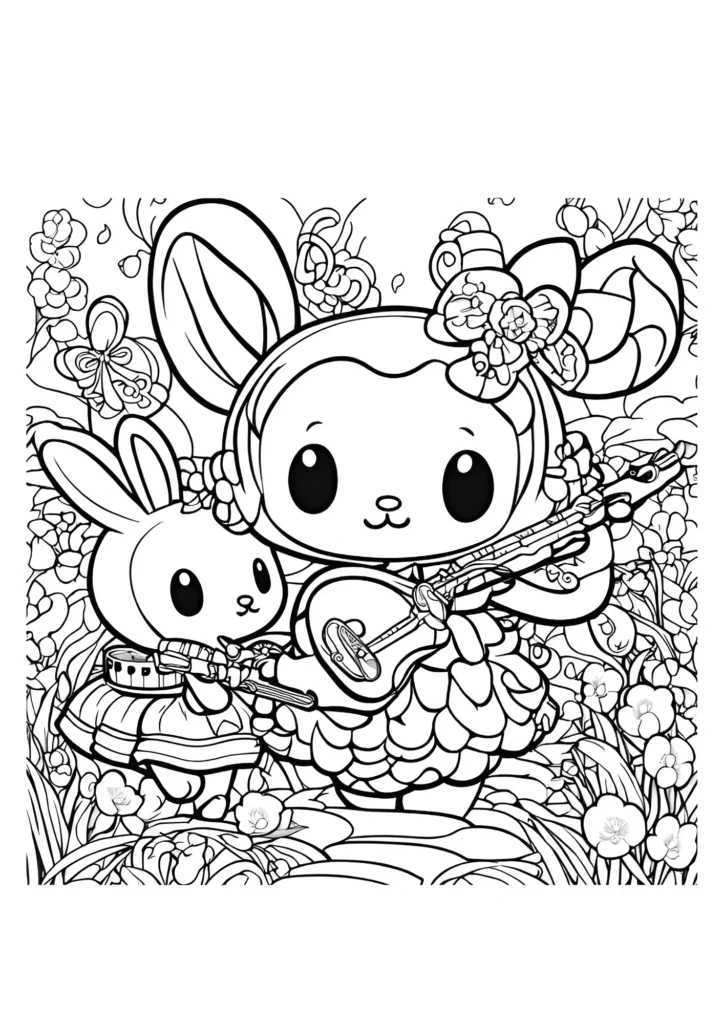 My Melody Coloring Pages