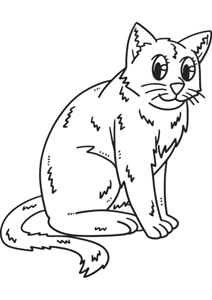 kitten coloring page