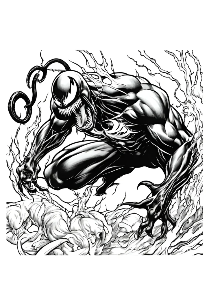 Venom Coloring Pages