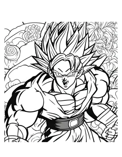  dragon ball z goku coloring pages