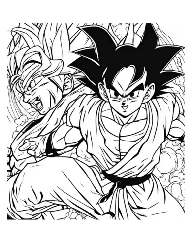  dragon ball z goku coloring pages