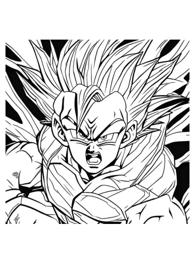  dragon ball z goku coloring pages