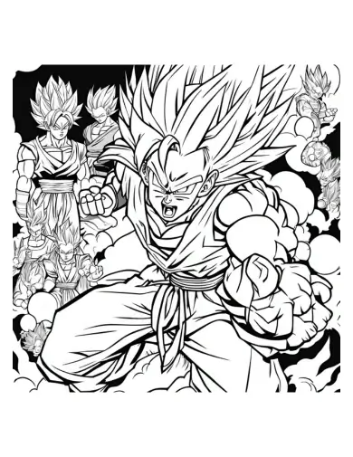  dragon ball z goku coloring pages