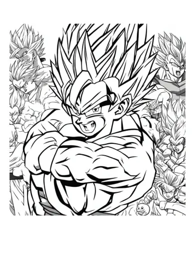  dragon ball z goku coloring pages