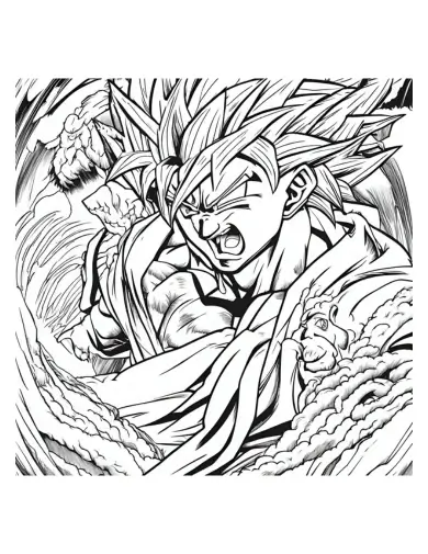  dragon ball z goku coloring pages